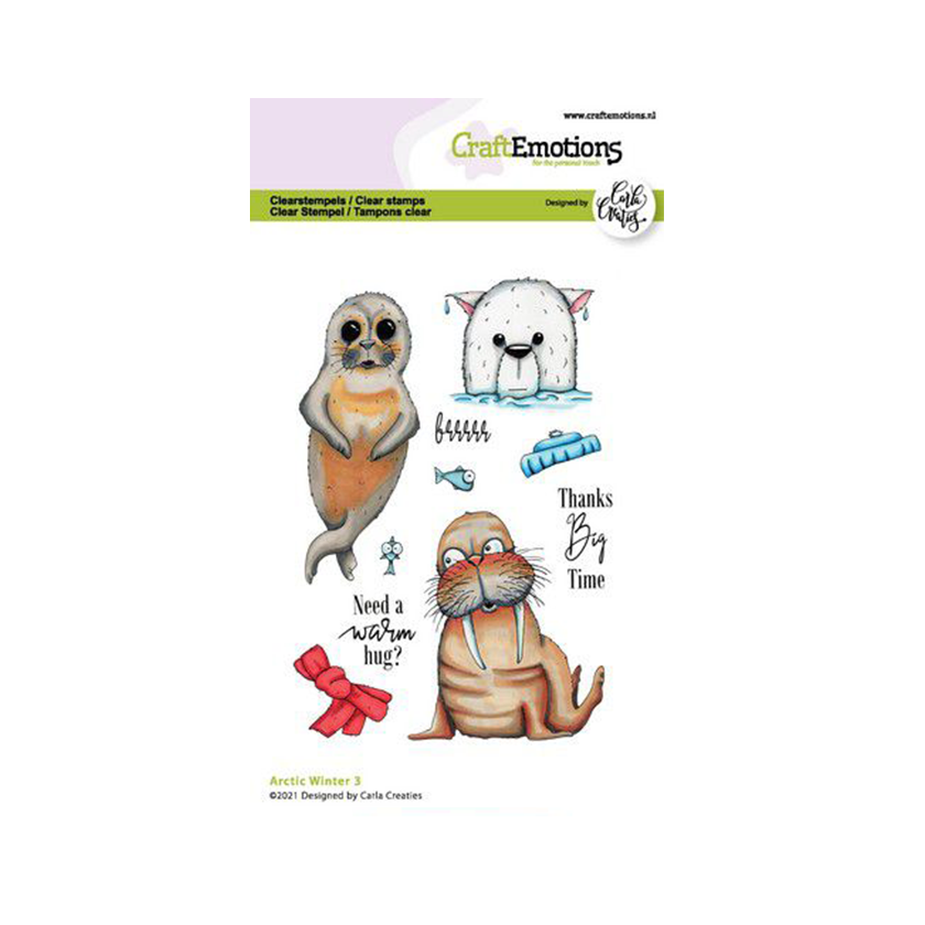 Craft Emotions clearstamps Artic winter 3