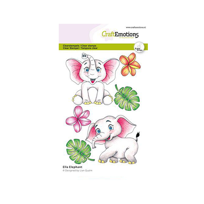 clear stamps Ella- Olifant Lian Qualm