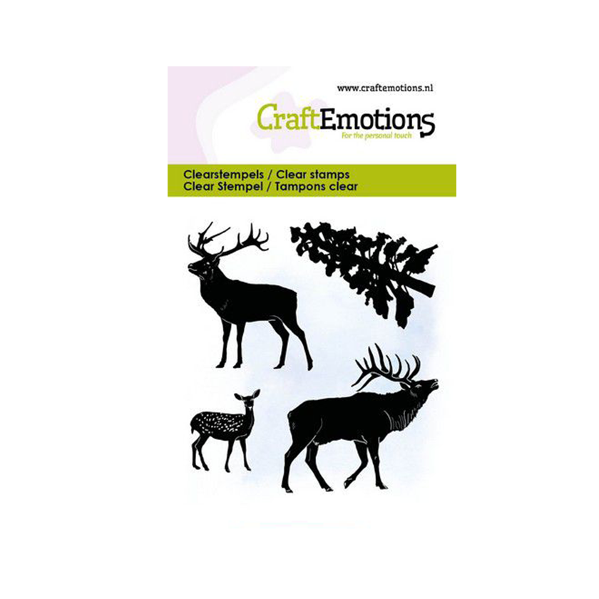 Clear stamps craft emotions rendieren met boom