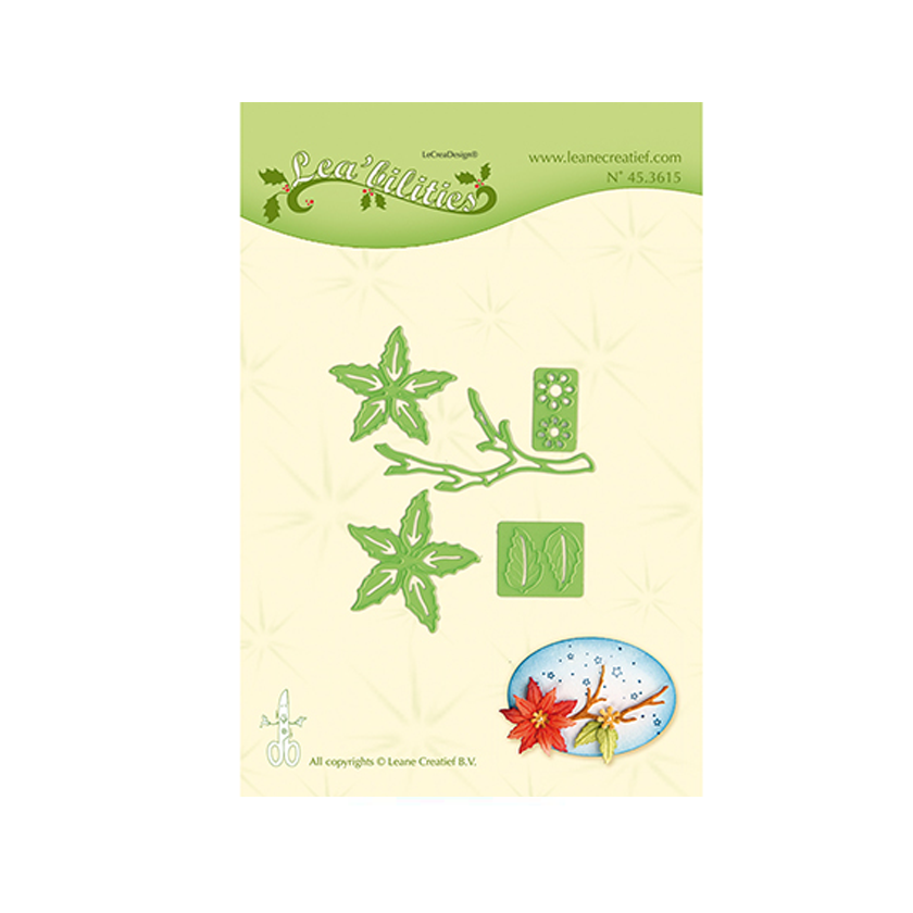 45.3615 poinsettia small & branche