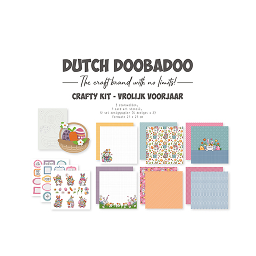473.005.060, Dutch doobadoo, Crafty Kit Vrolijk voorjaar, jej hobby