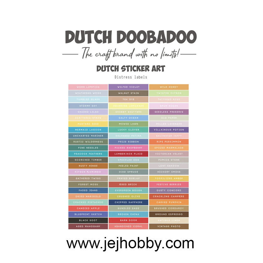 491.200.034, DDBD, dutch sticker art, distress labels, jej hobby