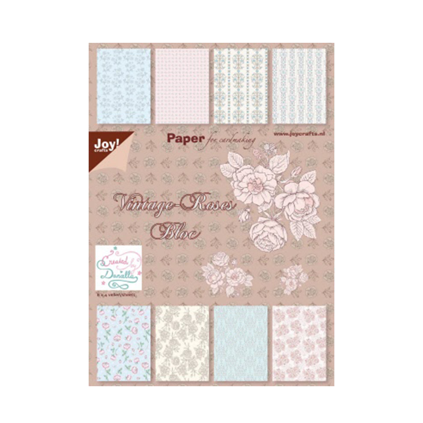 Joy crafts Vintage rose paper bloc