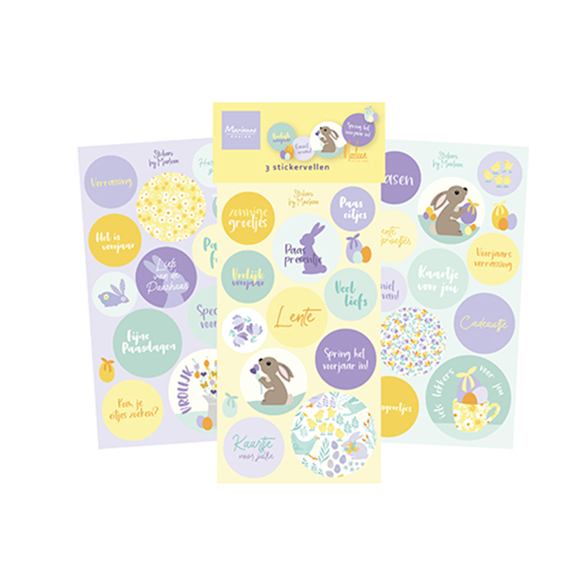 Marianne designs stickers Voorjaar by Marleen