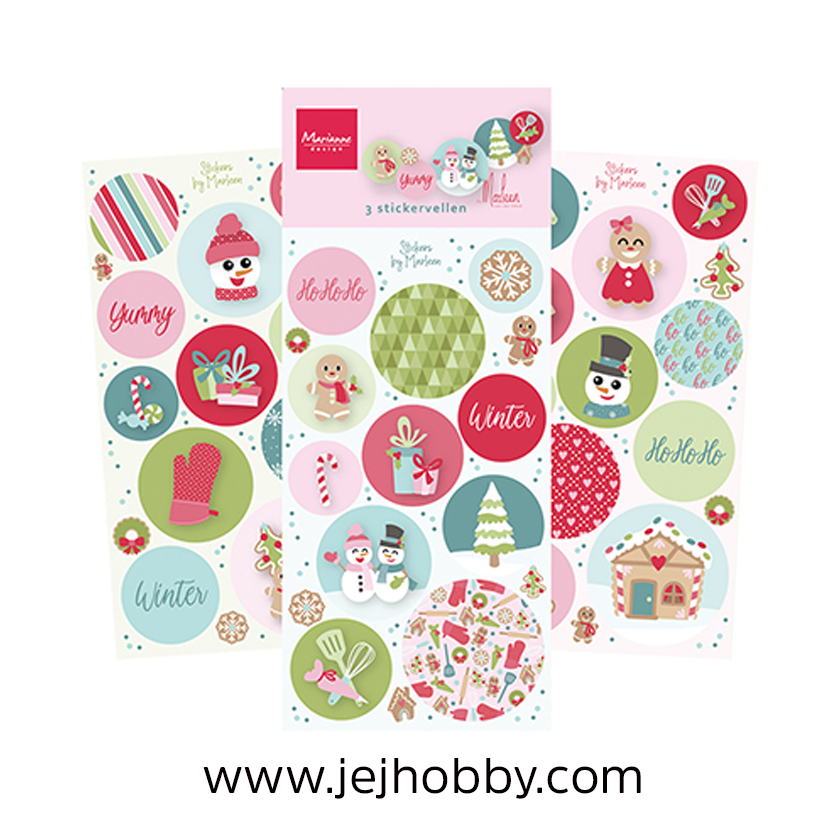 CA3198, Christmas Bakery by Marleen stickers, Marianne design, jej hobby