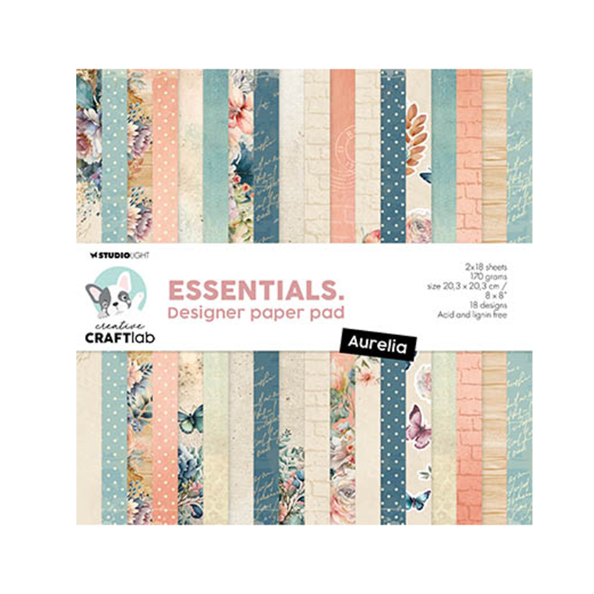 CCL-ES-DPP150, Studio light, Designer paper pad Aurelia, jej hobby