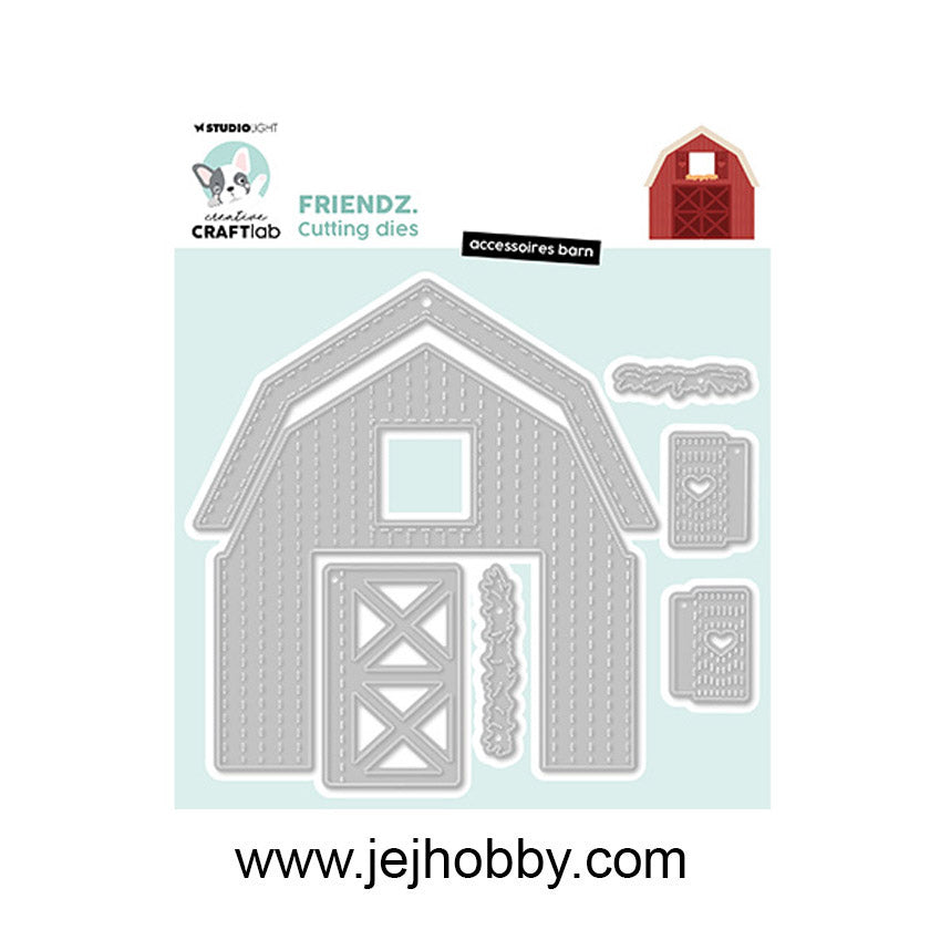 CCL-FR-CD994, accossoires barn, Craftlab friendz, Studio Light, jej hobby