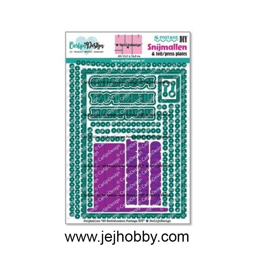 CDSN-0334, A6 postage DIY, Carlijn design, jej hobby