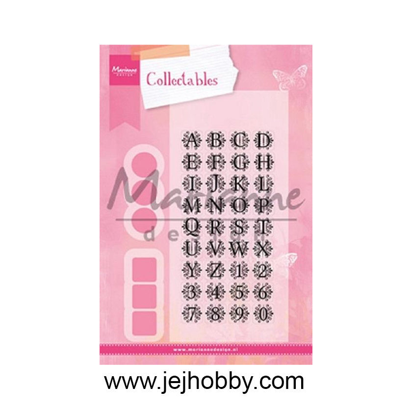 COL1380, Vintage alphabet, Marianne design, jej hobby