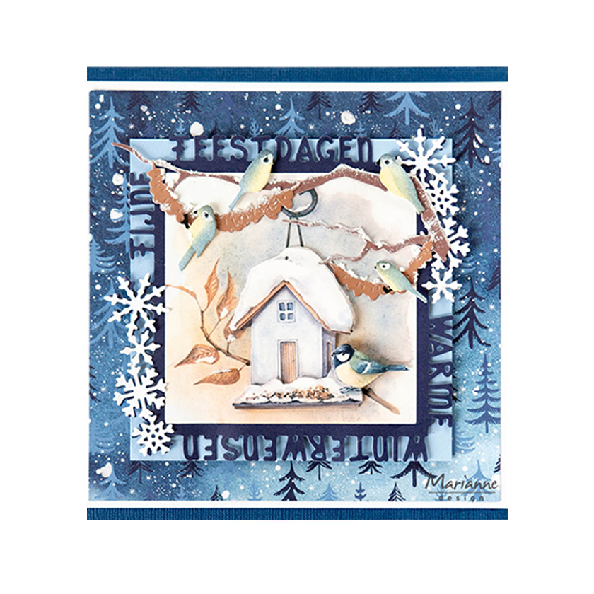 CR1660 Fijne Feestdagen vierkant by Marleen