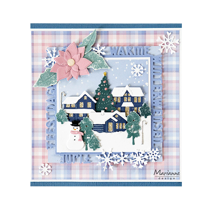 CR1660 Fijne Feestdagen vierkant by Marleen