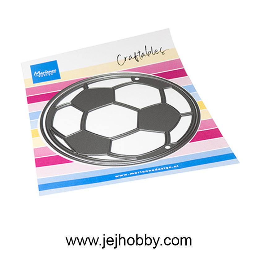 CR1691, Soccer ball, Marianne design, craftable, jej hobby