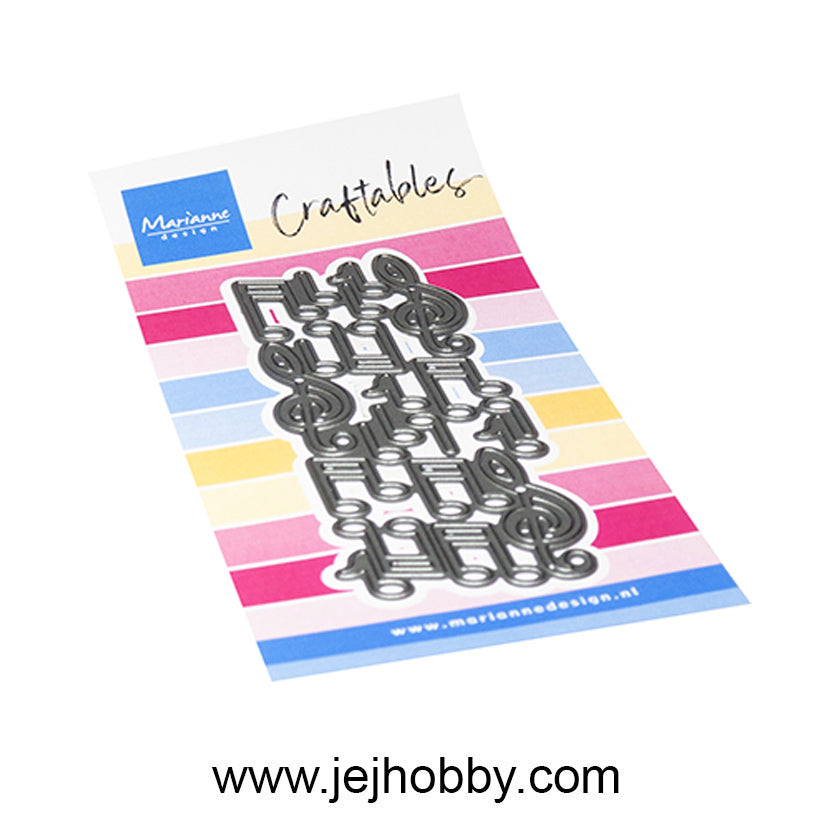 CR1694, Punch die, XL Music, Craftable, Marianne Design, jej hobby