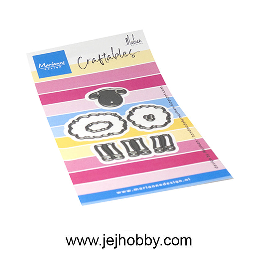CR1704, craftable, Sheep by Marleen, Marianne Design, Jej hobby