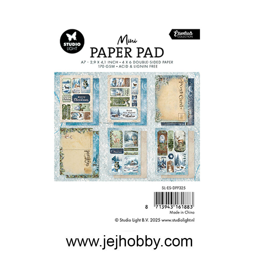 DPP325 mini paper pad winter wonderland