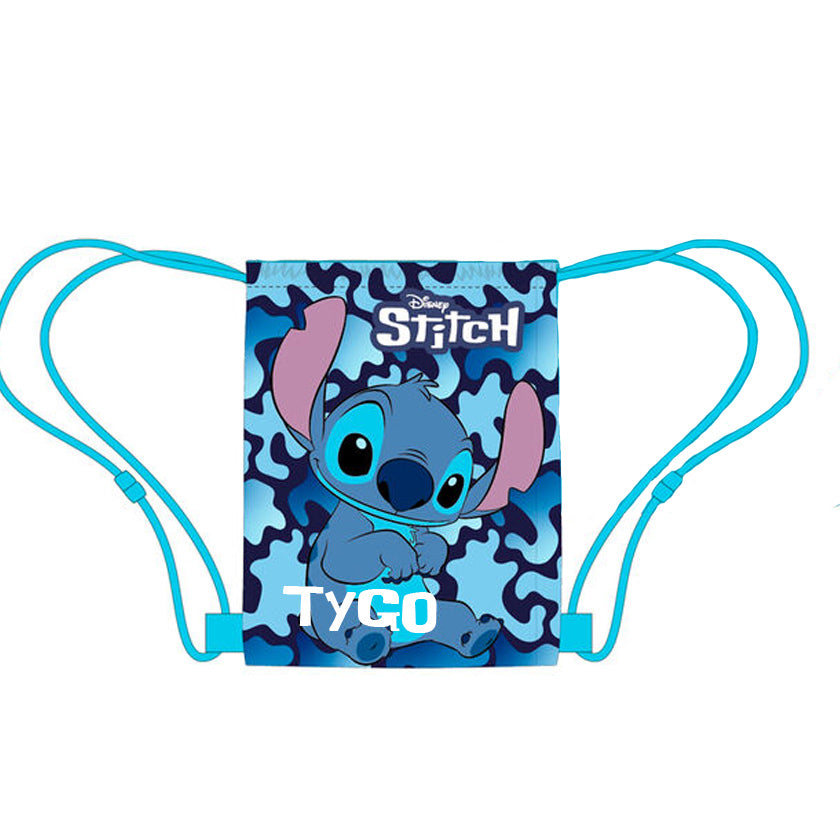 Disney Stitch gym tas 40 cm, optioneel met naam