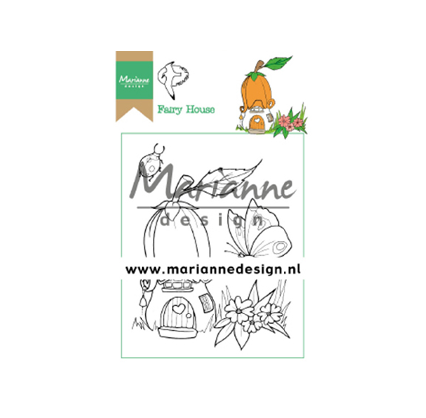 Clear stamps Marianne design Fairy house