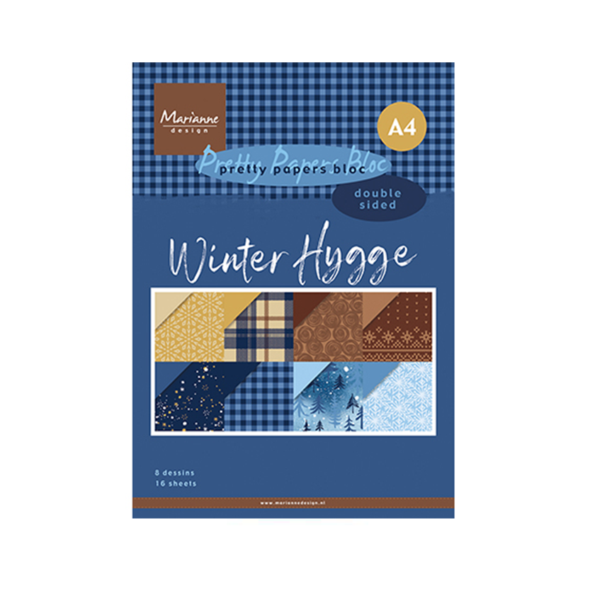PK9184, Marianne design, Pretty paper bloc, winter hygge, jej hobby