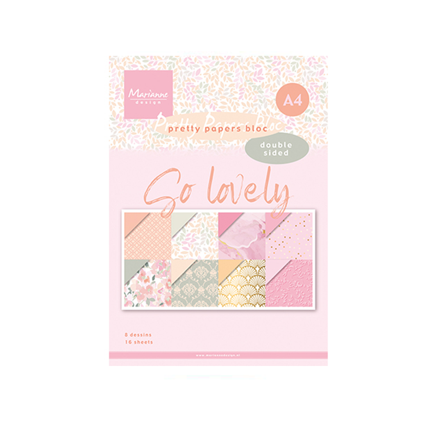 Analyzing image    PK9187. Marianne design. Paperset. So lovely. jej hobby