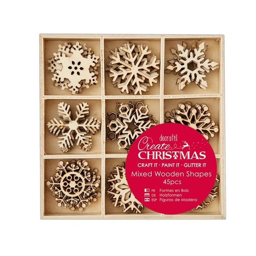 PMA 105947, Mixed Wooden Shapes Snowflakes, jej hobby