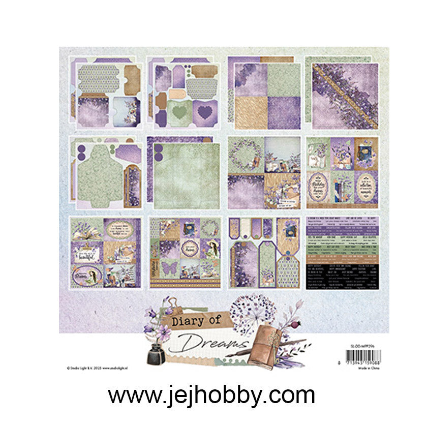 MPP296 Mixed Paper Pad Envelopes Diary of Dreams