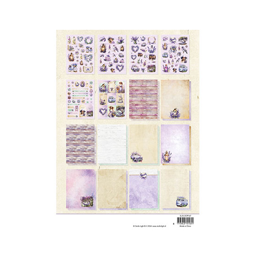 DCPP167 Die-cut Paper Pad Lavender season