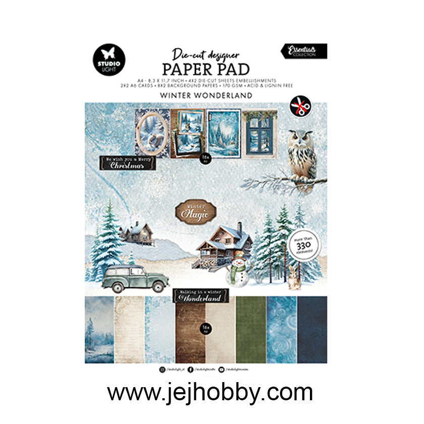 SL-ES-DCPP345, Winter wonderland, die cut designer, studio light,  jej hobby
