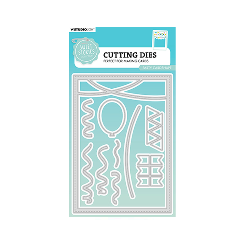 SL-SS-CD820. Studio Light. cutting dies. party cardshape essentials. Sweet Stories.jej hobby