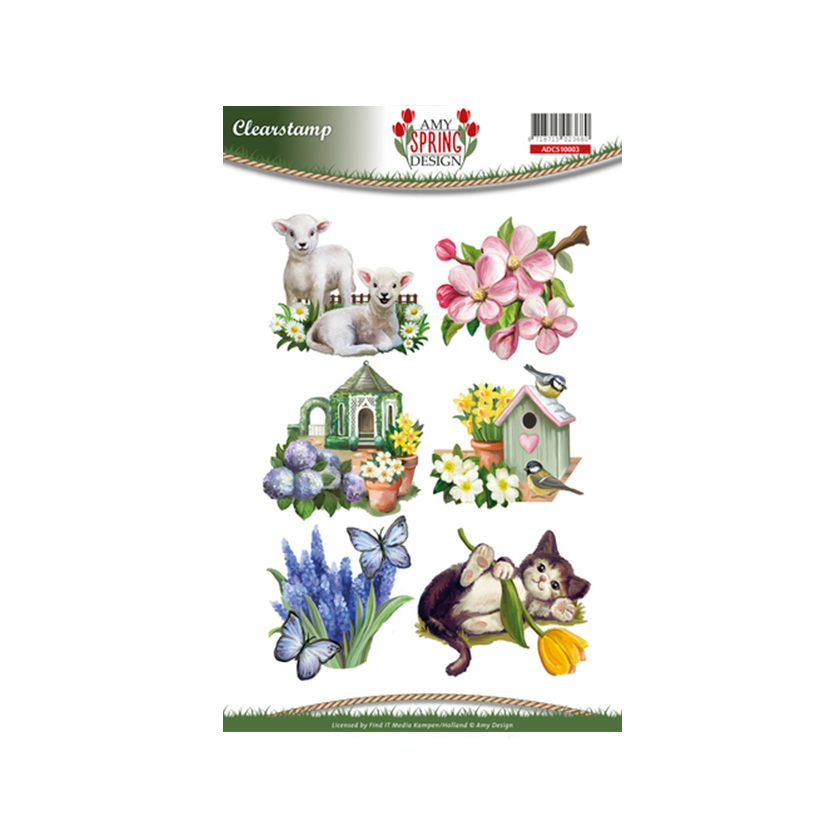 Clear stamps Amy design Spring design