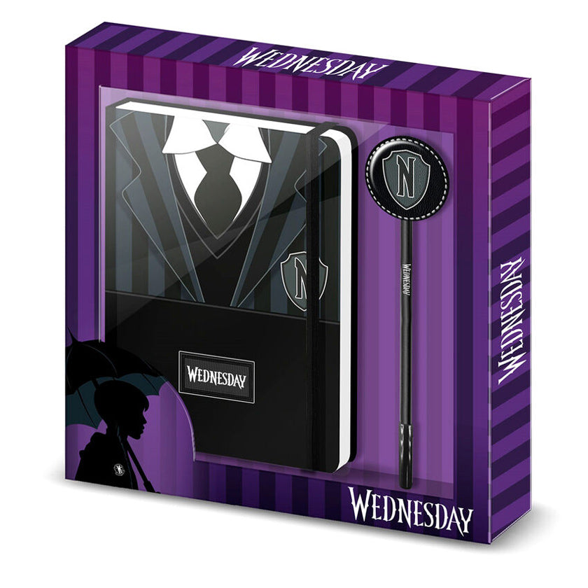 Wednesday Uniform Dagboek + Pen Set