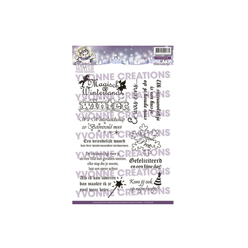 Clear stamps Yvonne creations Magical winter