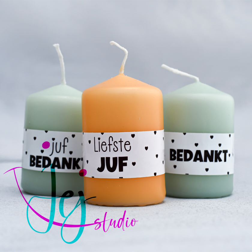 mini geur kaarsje glad