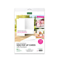05-PU01-CW300-12, White Side Pop-Up Cards & Envelopes van Katy Sue. Dit zijn kaarten voor hobby.