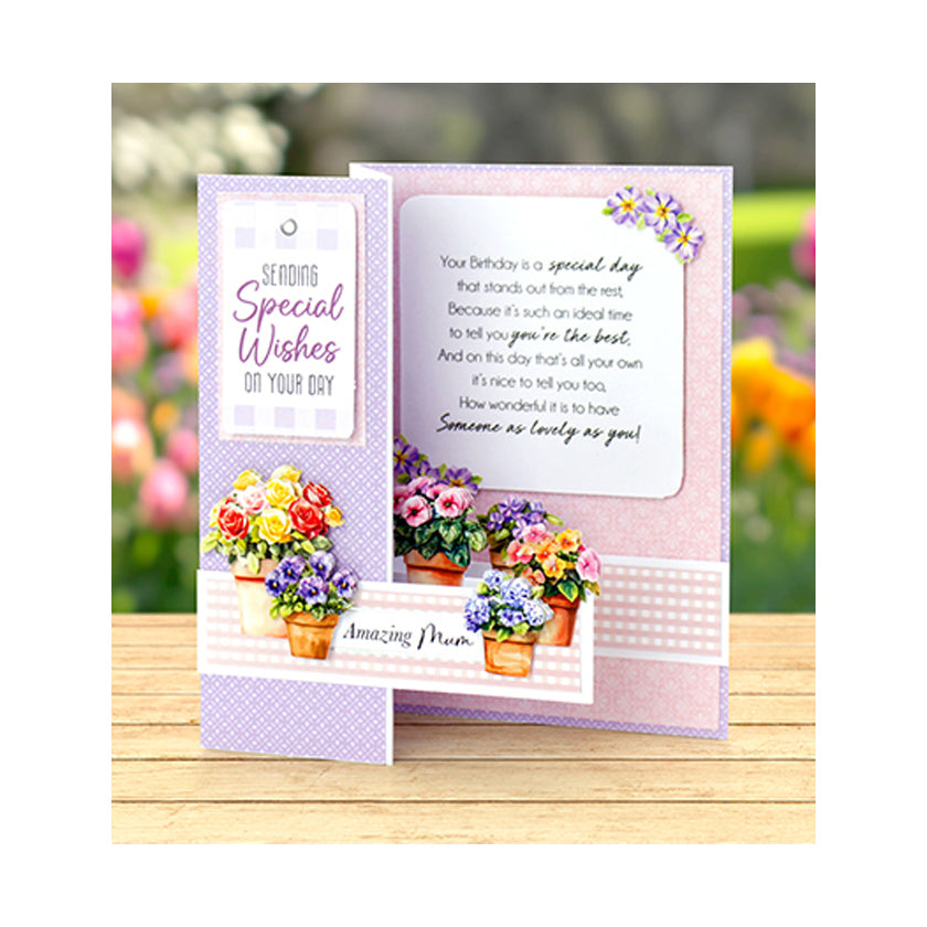 Dit is een voorbeeldkaart gemaakt met de 05-PU03-CW300-12, White 5x7 Side Pop Up Cards & Envelopes  van Katy Sue. 