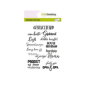 clear stamps tekst gefeliciteerd