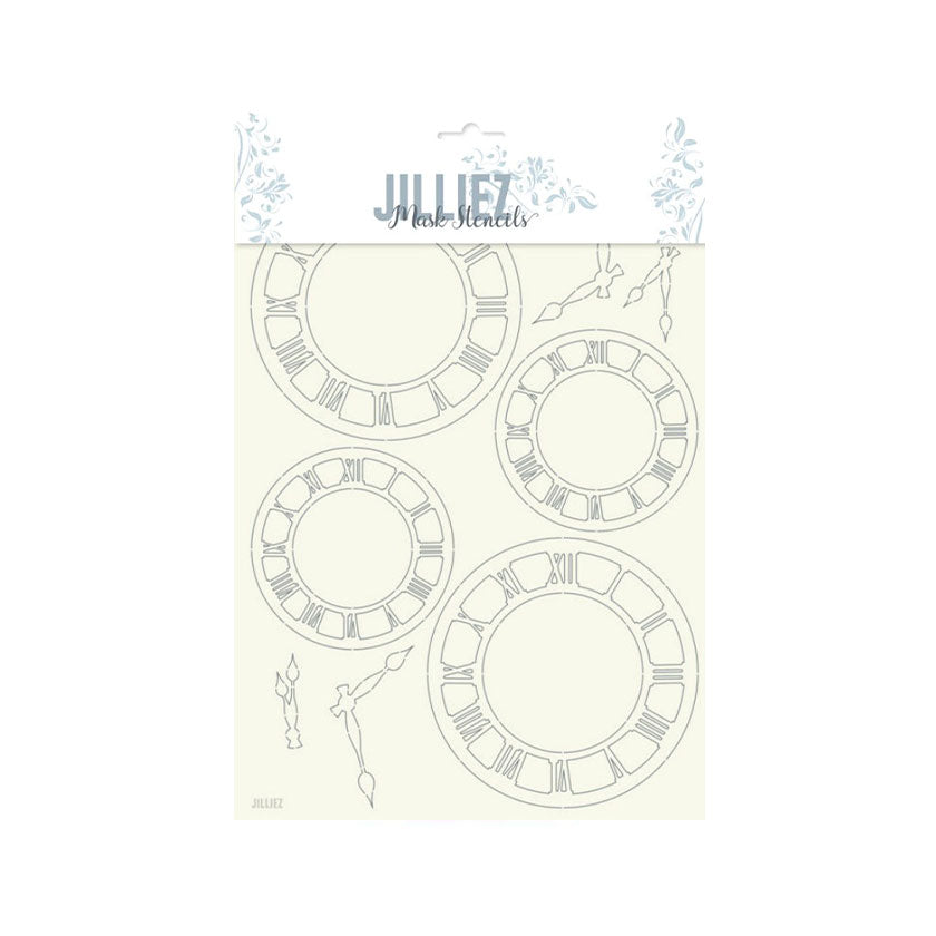 Jilliez mask stencils clock