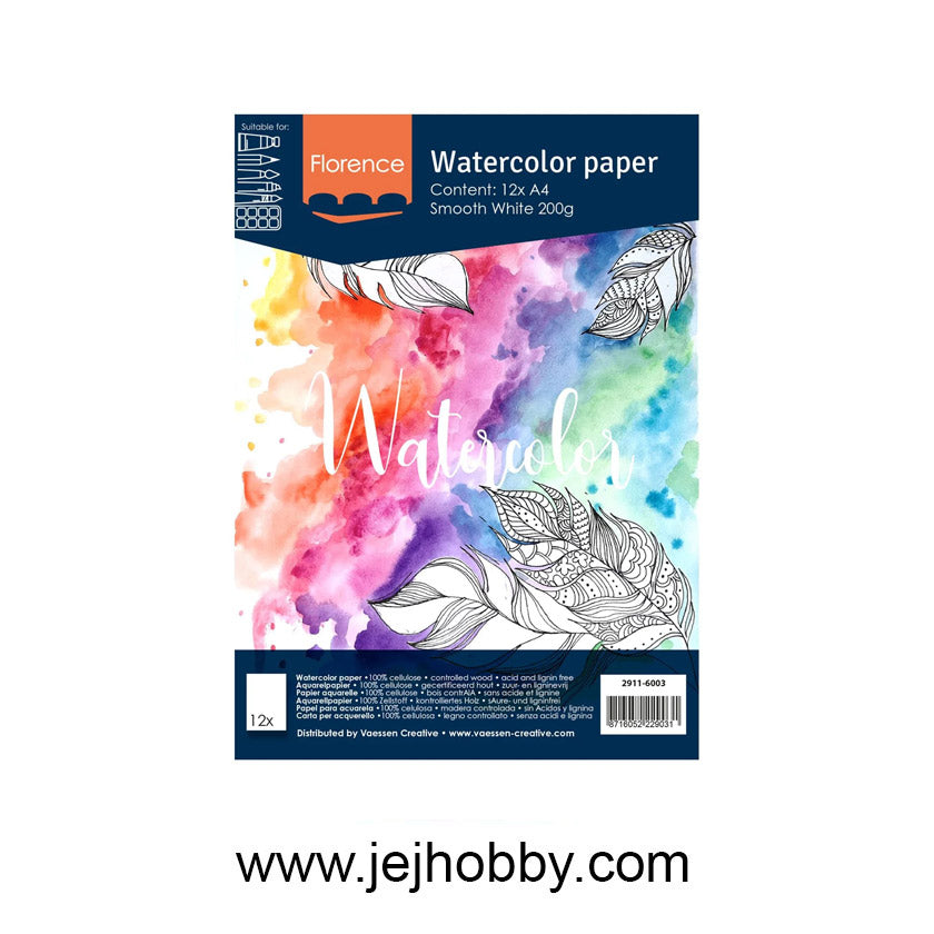 2911-6003, Watercolour paper, Florence, jej hobby