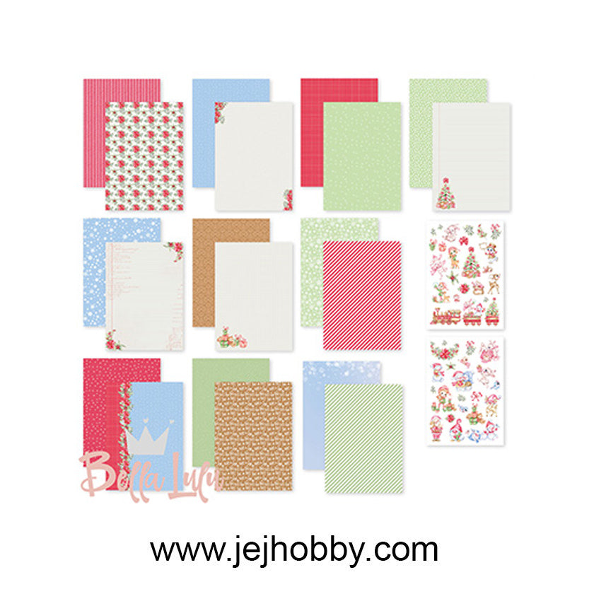3004-0036, Een fijne kerst, designpapier, Bella Lulu, jej hobby