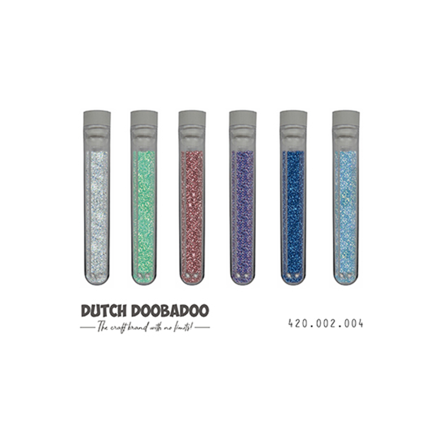420.002.004. Dutch DooBaDoo. Glitterset Floral Delight. jej hobby