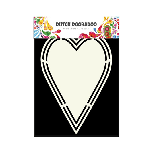 Dutch doobadoo dutch shape art heart tag