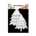 Dutch doobadoo card art kerstbomen A5