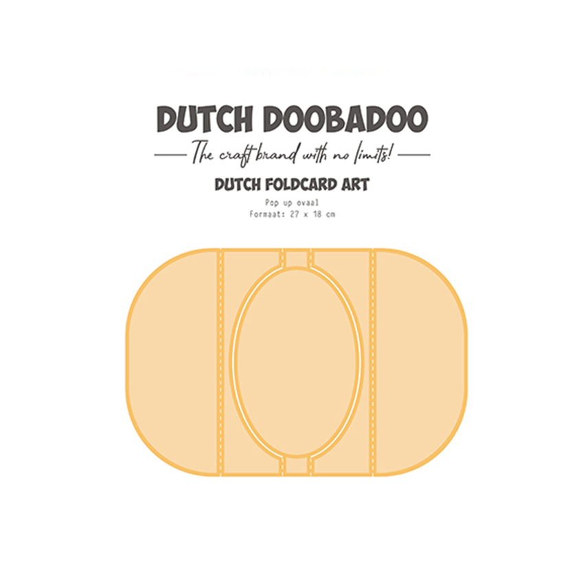 470.784.300. Dutch doobadoo. Fold Card Art Pop up ovaal. jej hobby
