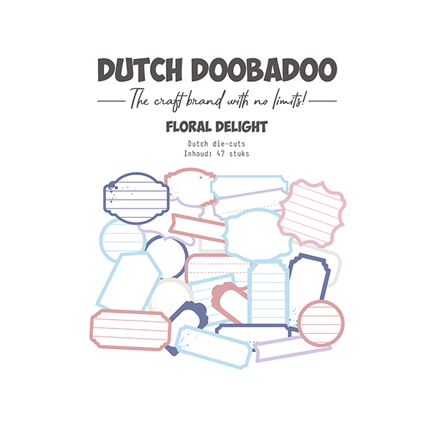 474.007.034. Dutch DooBaDoo. Floral Delight Dutch die cuts. jej hobby