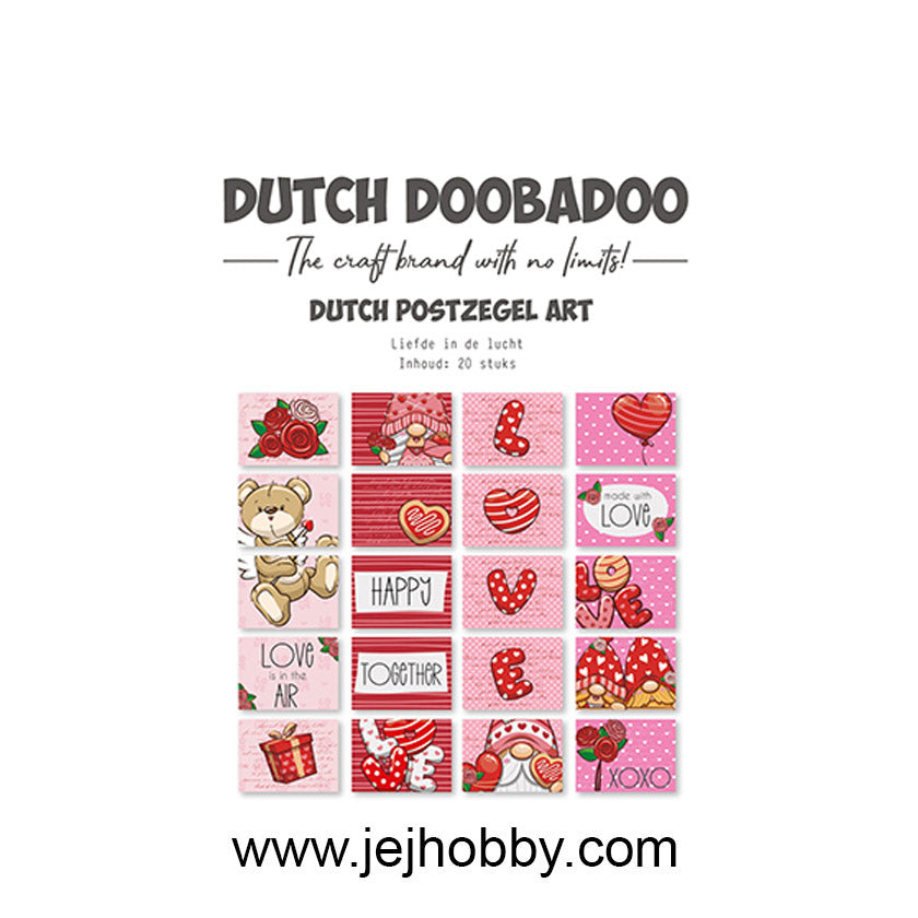 474.007.053 Dutch postzegel art liefde in de lucht, dutch doobadoo, jej hobby
