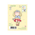 Clear stamps Leane Creatief flower girl
