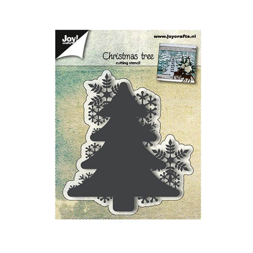 Joy! crafts cutting stencil Christmas tree