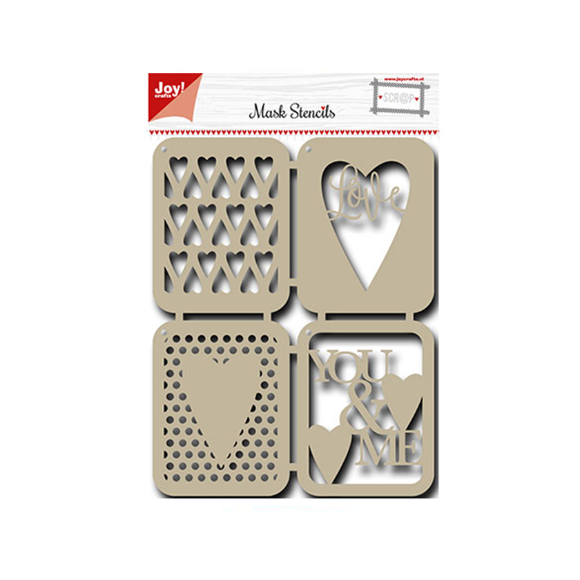 Joy! mask stencil Liefde