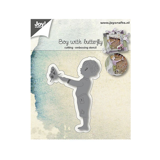 Joy! crafts cutting & embossing Boy with butterfly