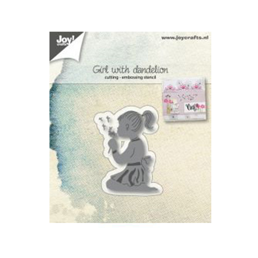 Joy! crafts cutting & embossing Girl with dandelion