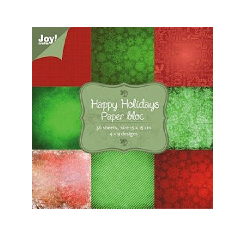 Joy crafts Happy holidays paper bloc nr 2